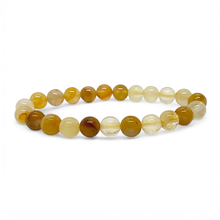 Guldkvarts ”Golden Healer” 8mm pärlor Armband