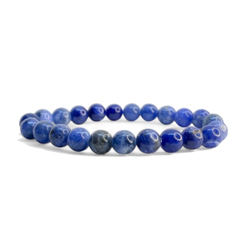 Sodalit 8mm pärlor Armband
