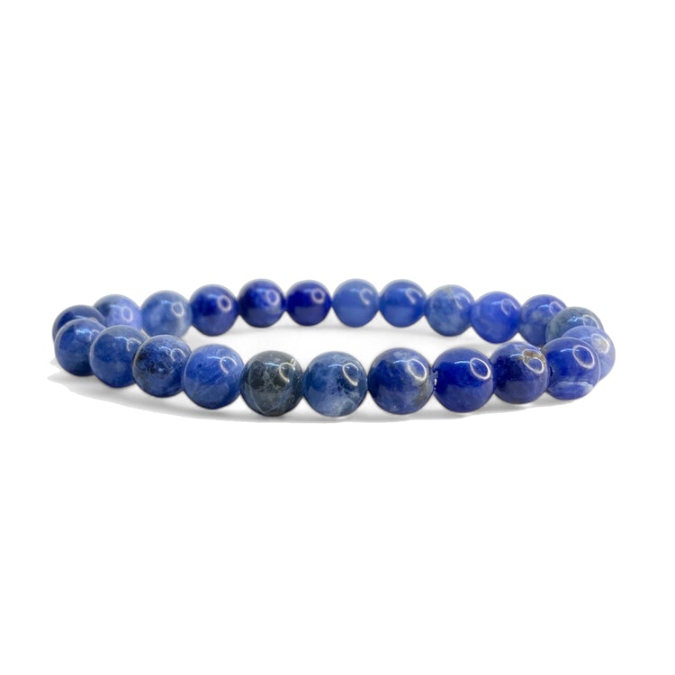 Sodalit 8mm pärlor Armband