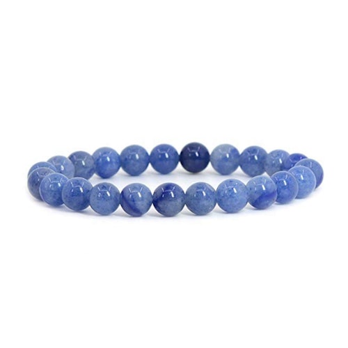 Aventurin Blå 8mm pärlor Armband