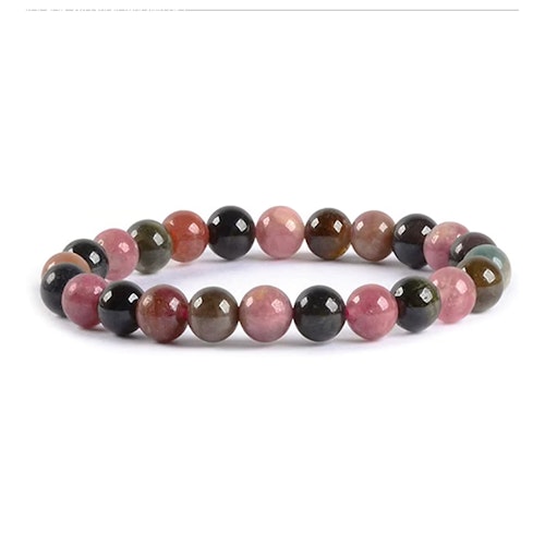Turmalin Regnbågs 8mm pärlor Armband
