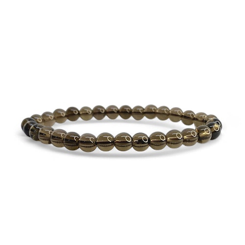 Rökkvarts 6mm pärlor Armband