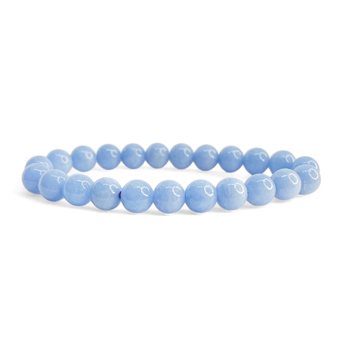 Angelit 8mm pärlor Armband