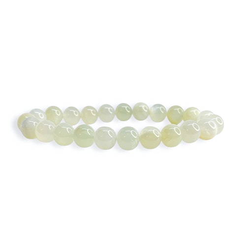 Månsten Vit 8mm pärlor Armband