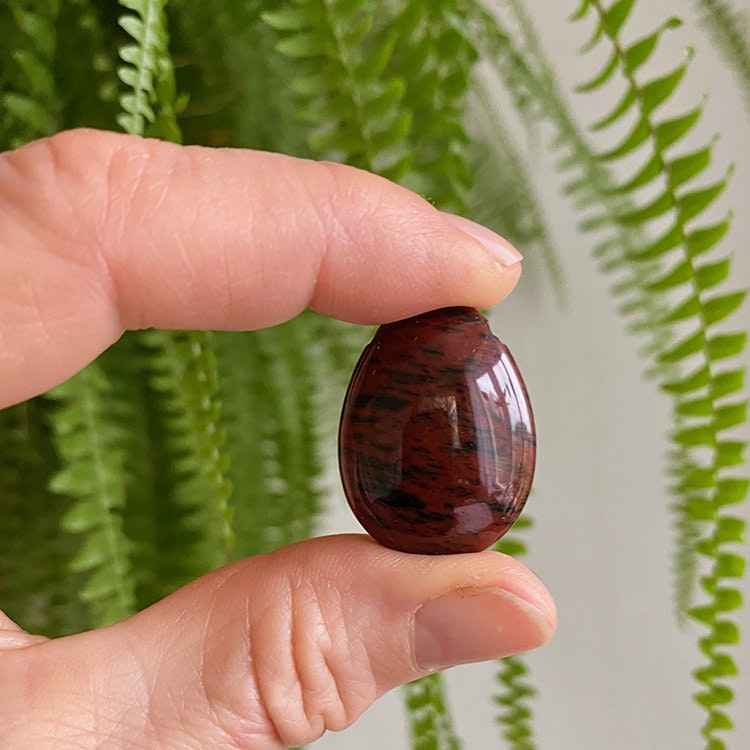 Obsidian Mahagon Hängsmycke (Droppe)