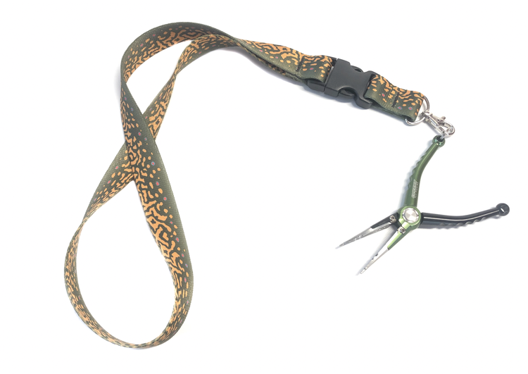 Wingo Rep Your Water Lanyard Brown Trout