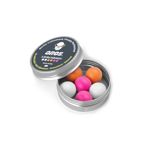 Oros - Strike Indicators 6pcs in Alu Jar - Mixed Colour