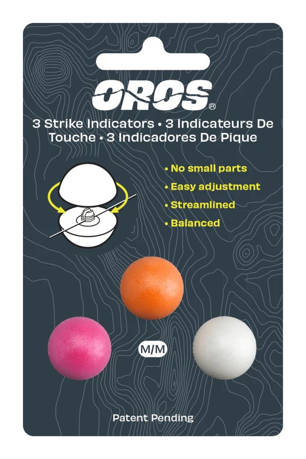 Oros Strike Indicator 3 colours on card