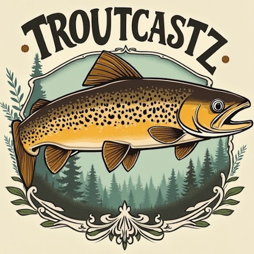 TroutCastz Logo Sticker