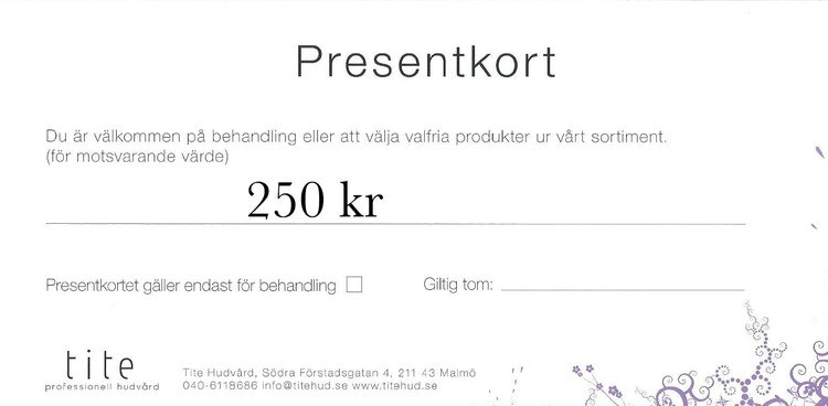 Presentkort