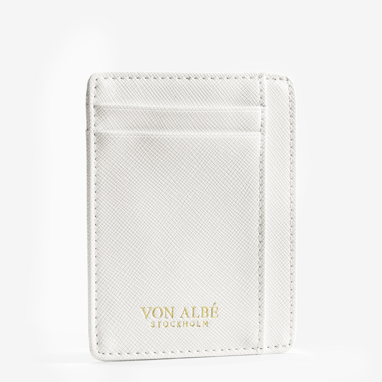 "Venice" Korthållare - Saffiano vit