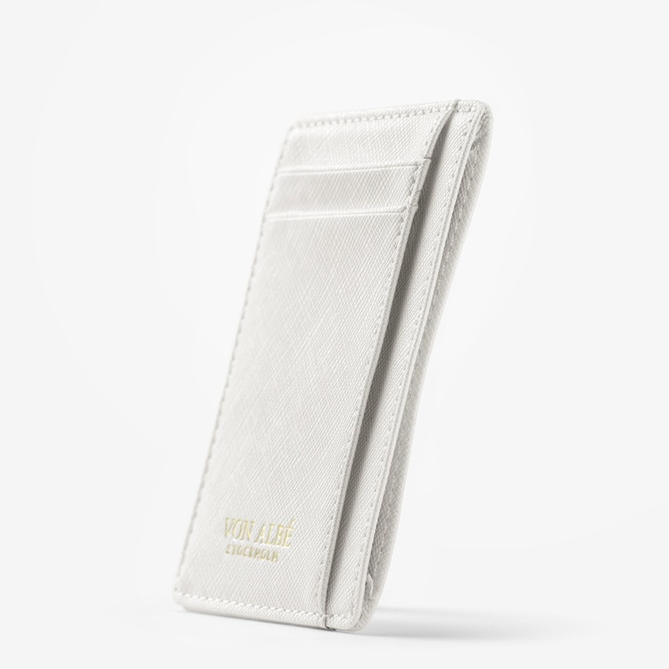"Venice" Korthållare - Saffiano vit