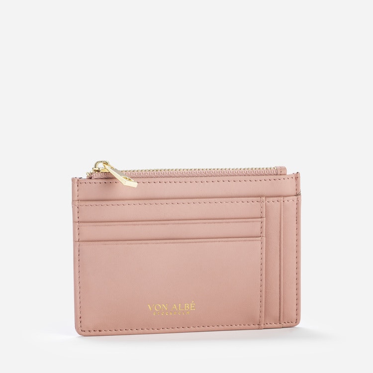 "Barcelona" Zipper korthållare pink