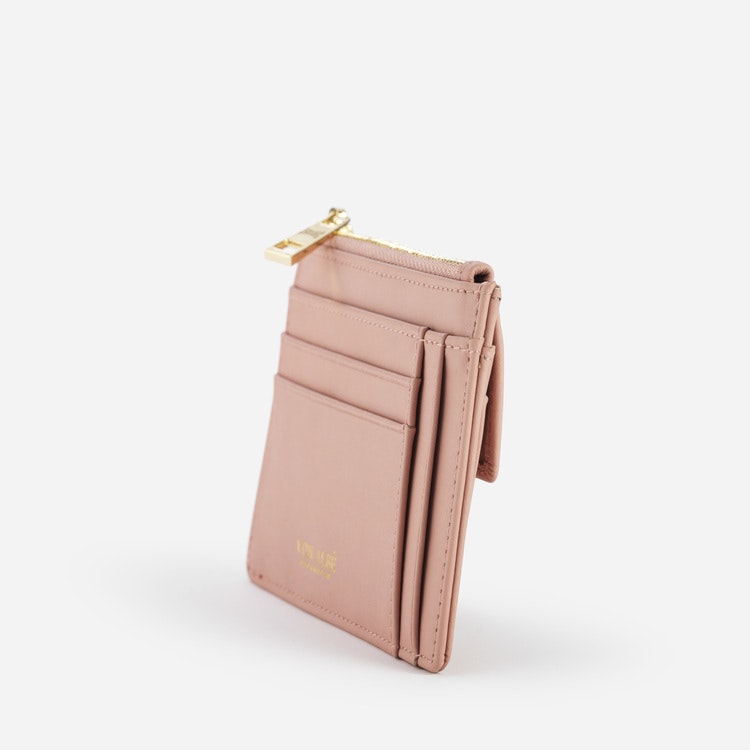 "Barcelona" Zipper korthållare pink