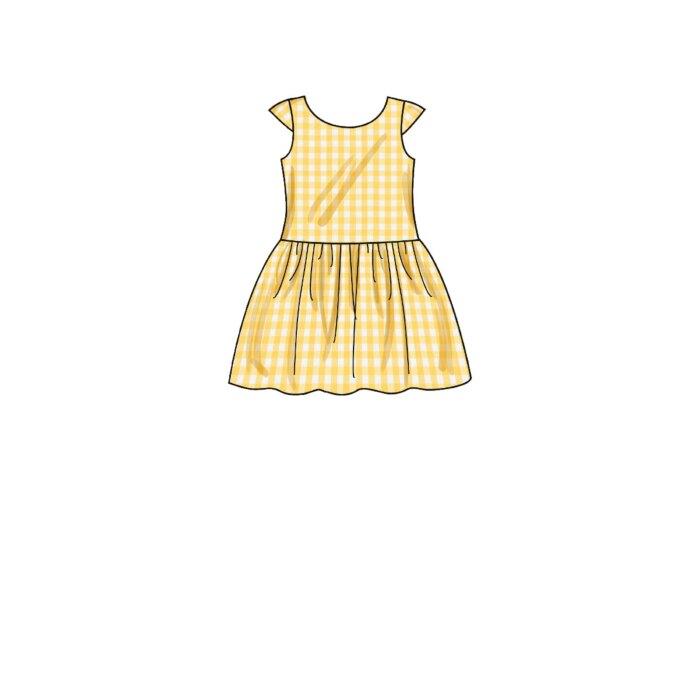 Kopia Simplicity 9320 CL 6-8 år Barn klänning
