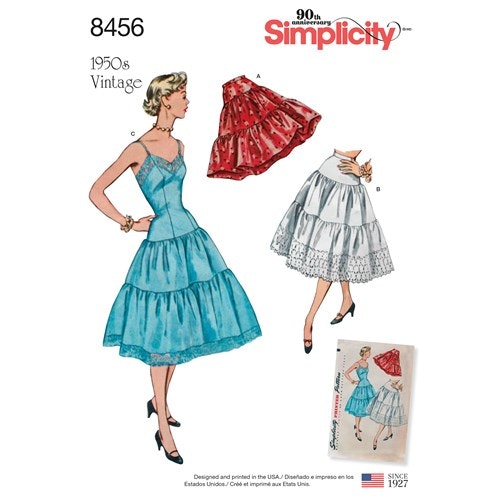 Simplicity 8456 R5 Dam Kjol Vintage Storlek 42-50
