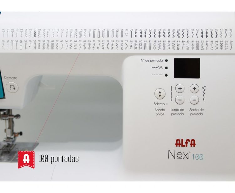 Alfa Hogar Next 100 symaskin med 100 sömmar och förlängningsbord FÖRKÖP LEVERANS SISTA VECKAN I JANUARI