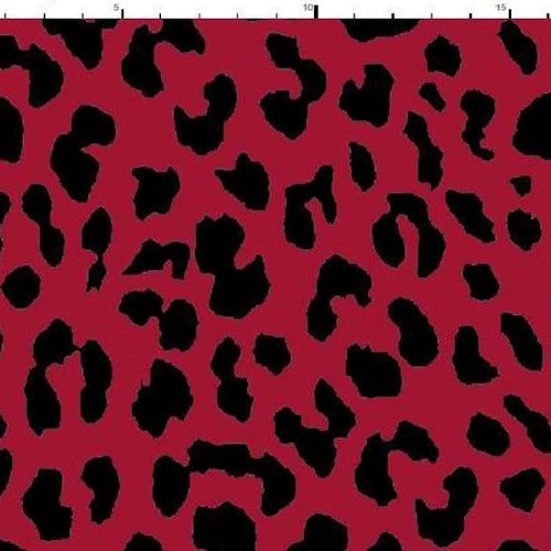 Bomullstrikå - Röd leopard