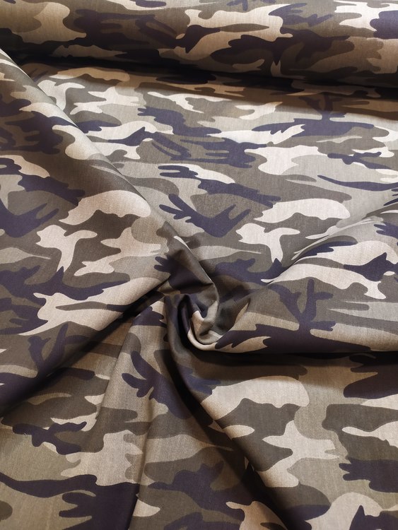 Camouflage militärgrön TWILL !