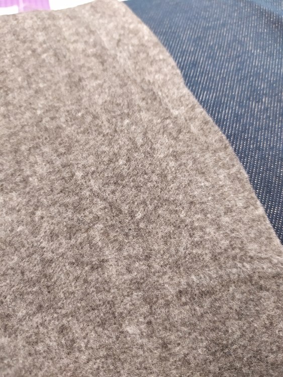 Jeanstrikå FLOSSAD - Blå med grå baksida