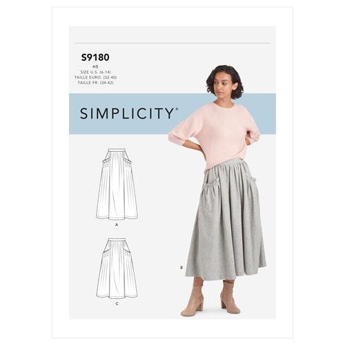 Simplicity 9180 Dam kjol storlek 42-50