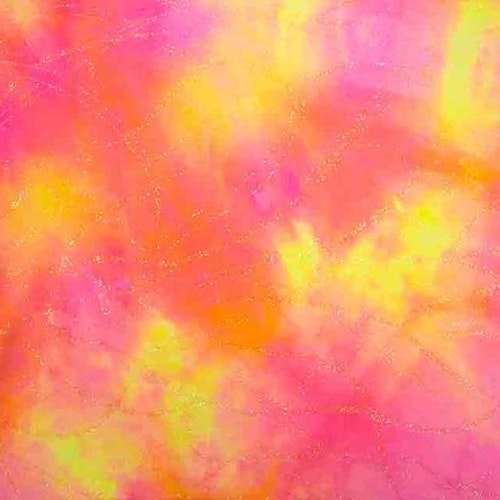 Lycra Glitter, Pink, Yellow