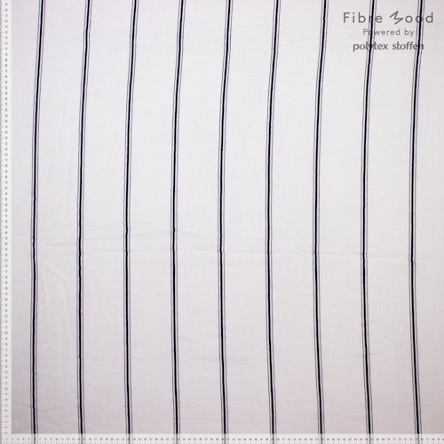 Fibre Mood 15 Muslin - Voila White with black stripes Naturvit botten