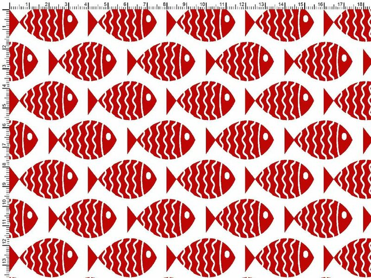 Bomullstrikå - Red Fish