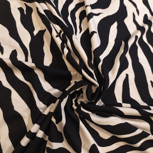 Viskosjersey Zebra