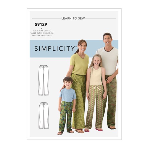 Simplicity 9129 A Familj nederdel
