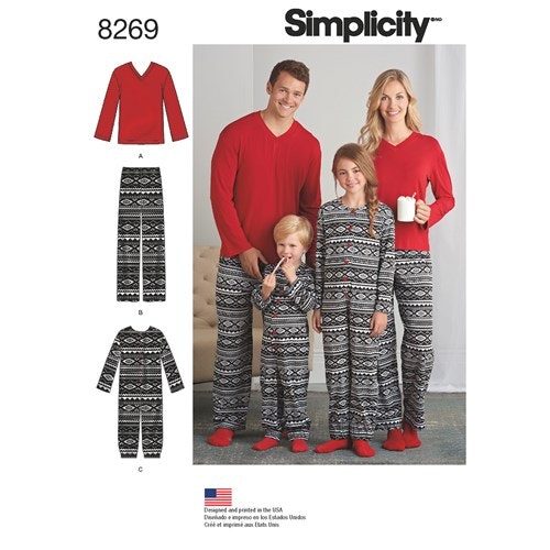 Simplicity 8269 A  Familj Jumpsuit, pants, top Storlek XS-XL