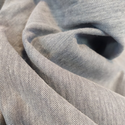 Viskos / polyester - JERSEY Mycket ljus jeansblå, ser ut som chambray