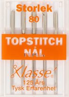 Nål - Klasse TOPSTITCH nålar 80/12 - 5-pack