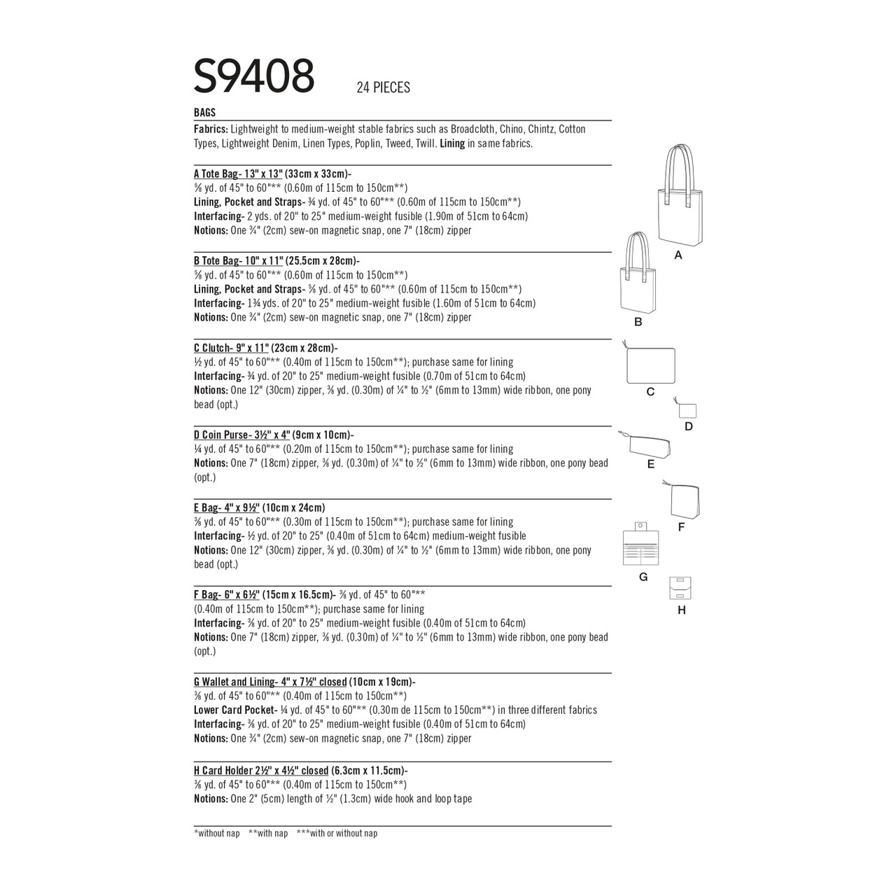 Simplicity S9408 OS Väska