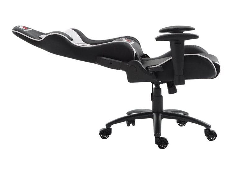 Gaming Racer Chair Svart/Vit - PU läder