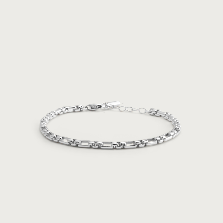 Chain armband silver