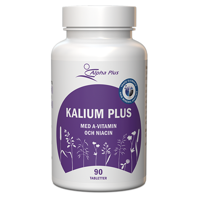 K Plus 100 mg 90 tabletter Alpha Plus  -  kalium