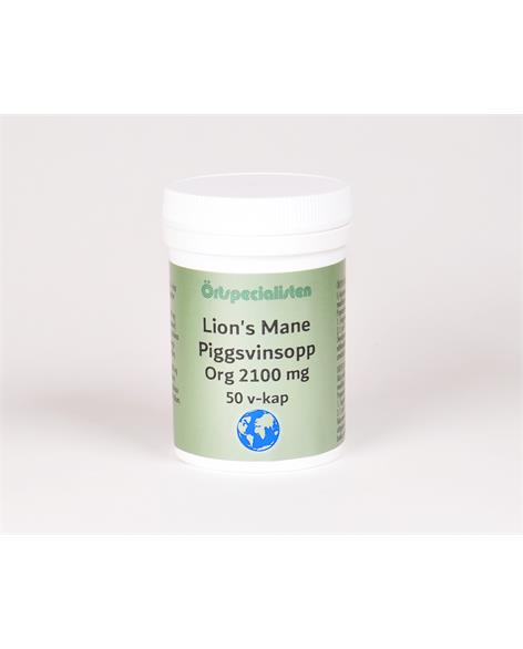 Lion's Mane 2100 mg 50 kapslar Örtspecialisten