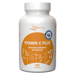 Vitamin C Plus 180 tabletter Alpha Plus (JULI2023)