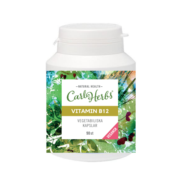 Vitamin B12 (Metylkobalamin) 90 kapslar CarlHerbs - CarlHerbs