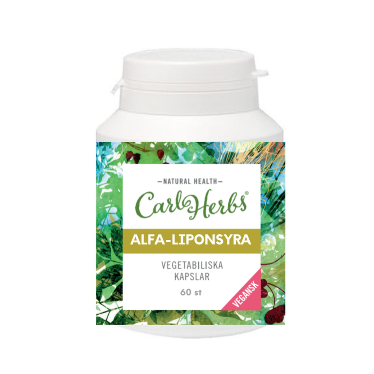 Alfa liponsyra (Alpha-Lipoic Acid) 60 kapslar CarlHerbs