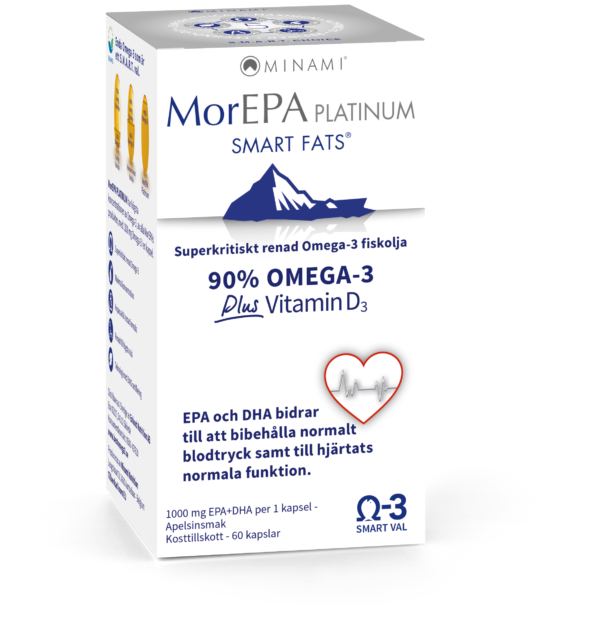 MorEPA Platinum Smart Fats Omega-3 1000 mg 60 kapslar