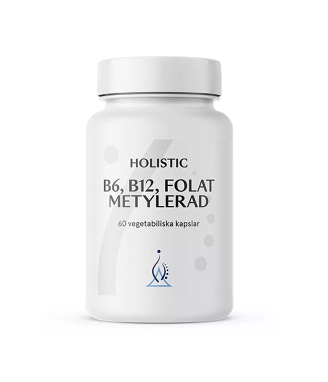 B6, B12, Folat Metylerad 60 kapslar Holistic
