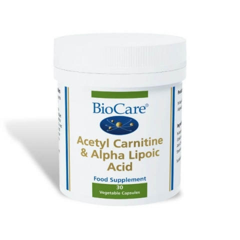 Acetyl Carnitine & Alpha Lipoic Acid 30 kapslar BioCare