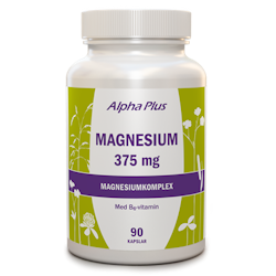 Magnesium 375mg 90 kapslar Alpha Plus