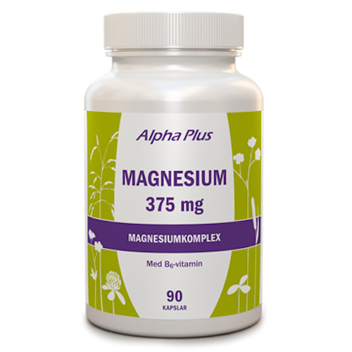 Magnesium 375 mg 90 kapslar Alpha Plus