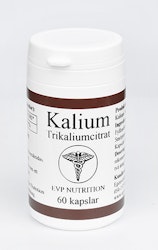 Kalium Trikaliumcitrat 180 mg 60 kapslar EVP