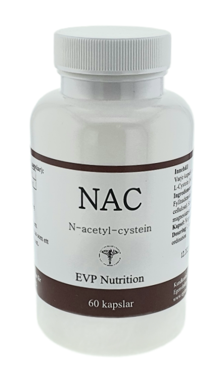 NAC (N-Acetyl-Cystein) 500 mg 60 kapslar EVP