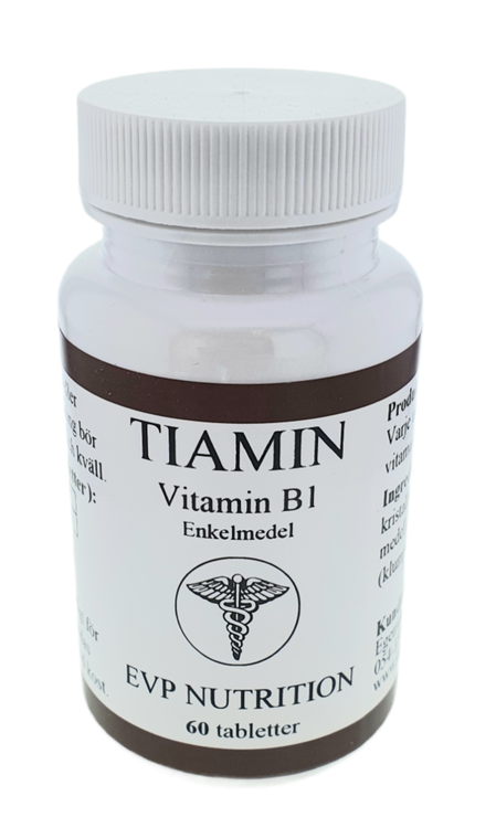 Tiamin Vitamin B1 60 tabletter EVP