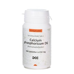 Calcium phosphoricum 250 mg 140 tabletter DCG